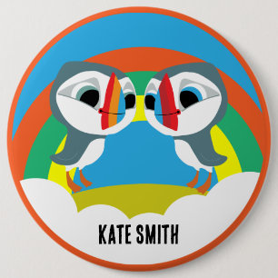 Puffin Rocks 6 Cm Round Badge