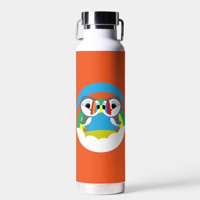 Puffin Rocks Water Bottle (Front)