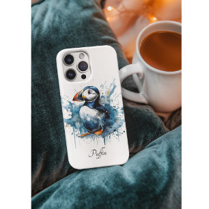 Puffin Splash, custom Case-Mate iPhone Case