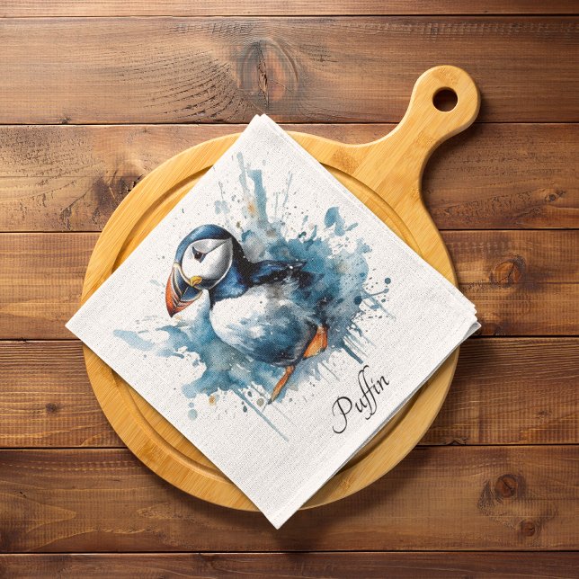Puffin Splash, custom Napkin (Creator Uploaded)