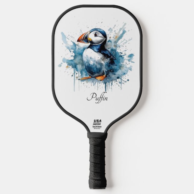 Puffin Splash, custom Pickleball Paddle (Front)