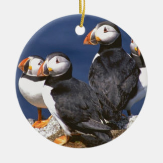 Puffin-tastic Ceramic Ornament