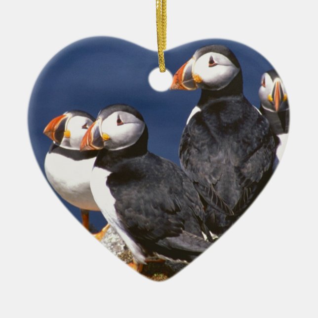 Puffin-tastic Ceramic Tree Decoration (Front)