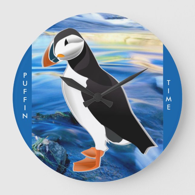PUFFIN TIME WALL CLOCK (Front)