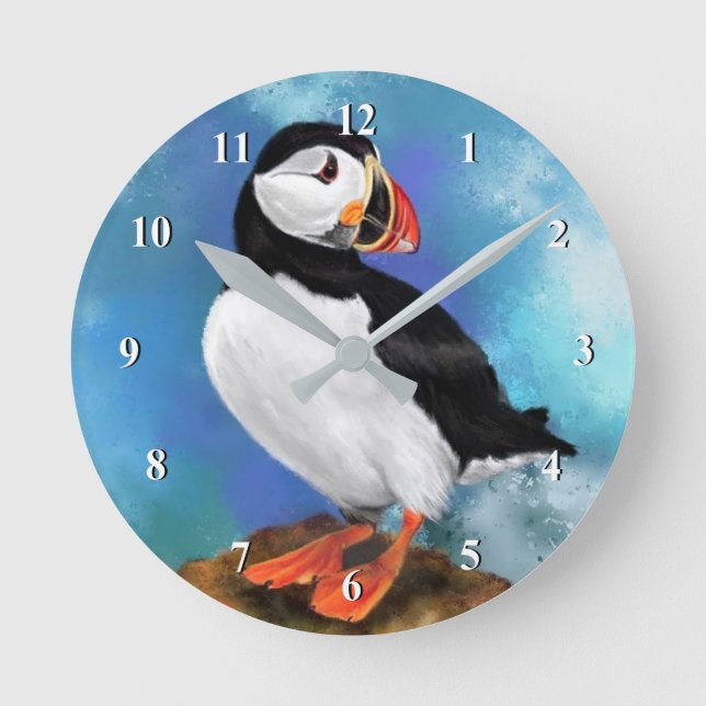 Puffin Wall Clock (Front)