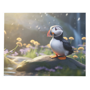 Puffin Wild Bird Animal Tranquil Peaceful  Notepad