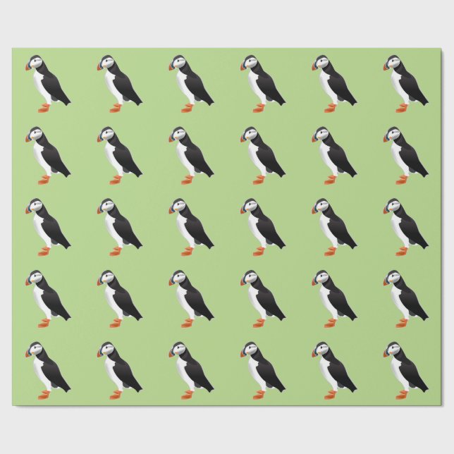 Puffin Wrapping Paper (Seam)