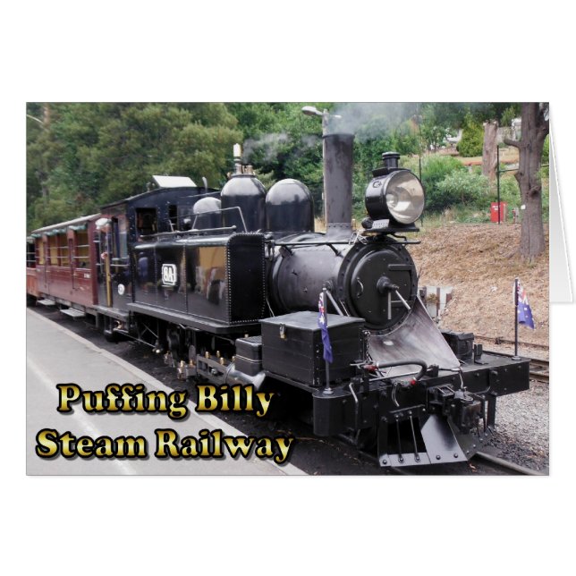 Puffing Billy Historic Steam Train in Australia (Front Horizontal)