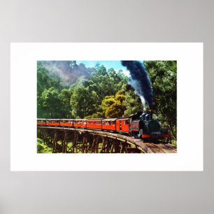 PUFFING BILLY IN AUSTRALIA POSTER