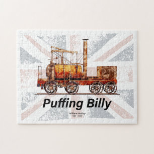 Puffing Billy Steam Train English Locomotive Jigsaw Puzzle