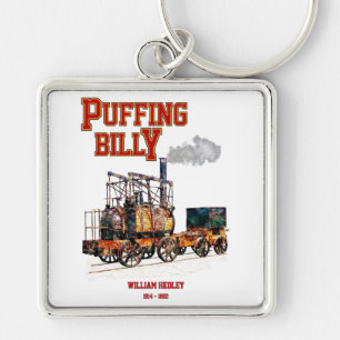 Puffing Billy Steam Train English Locomotive  Key Ring