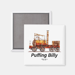 Puffing Billy Steam Train English Locomotive  Magnet