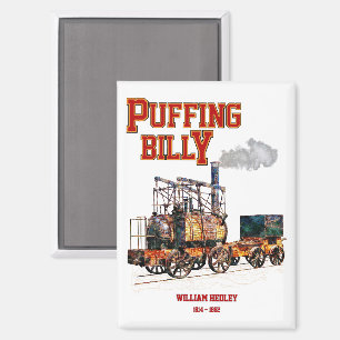 Puffing Billy Steam Train English Locomotive Magnet