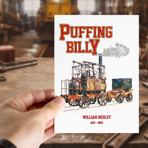 Puffing Billy Steam Train English Locomotive Postcard
