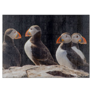 Puffins Cutting Board