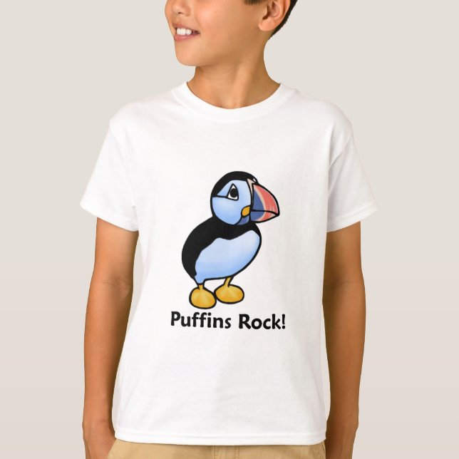 Puffins Rock! T-Shirt (Front)