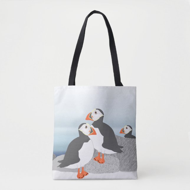 Puffins Tote Bag (Front)