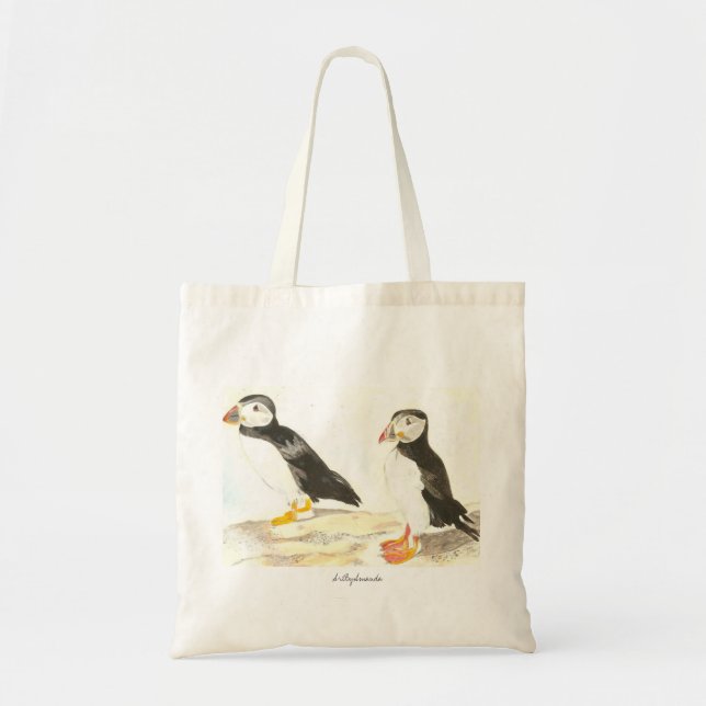 Puffins Tote Bag (Front)