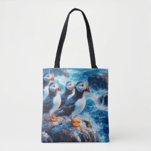Puffins Tote Bag