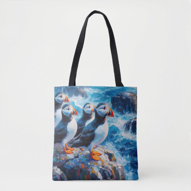 Puffins Tote Bag (Front)