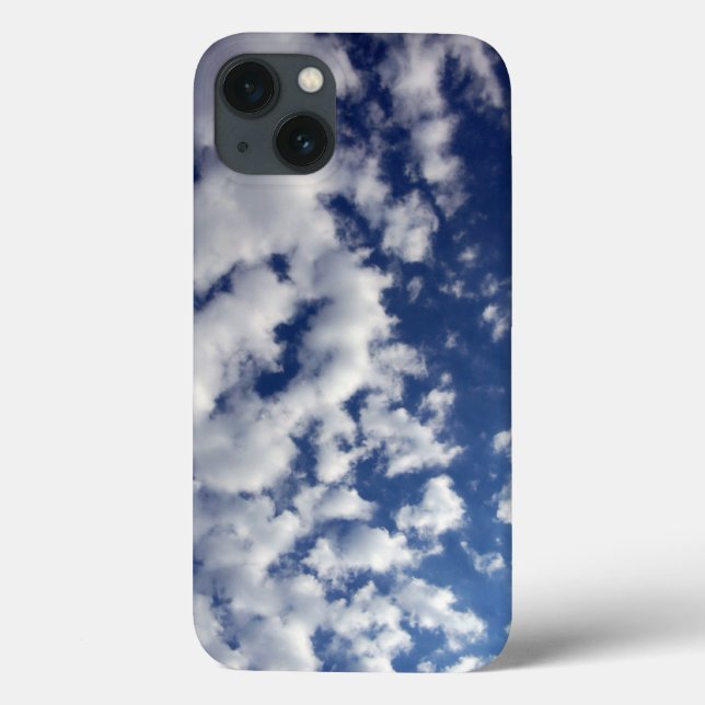 Puffy Clouds On Blue Sky Case-Mate iPhone Case (Back)