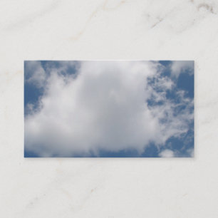 Puffy Cumulus Clouds in Blue Sky Business Card