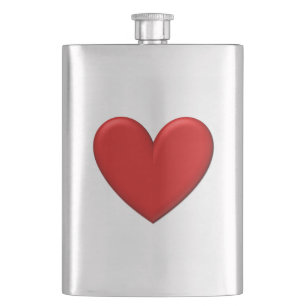 Puffy Heart Hip Flask