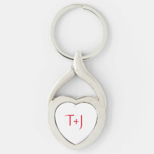 Puffy Heart Key Ring