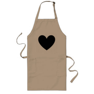 Puffy Heart Long Apron