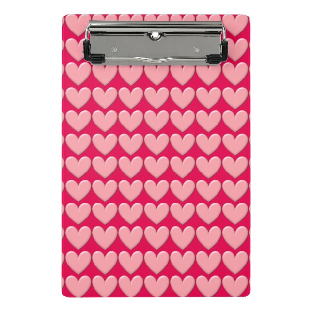Puffy Heart Mini Clipboard (Front)