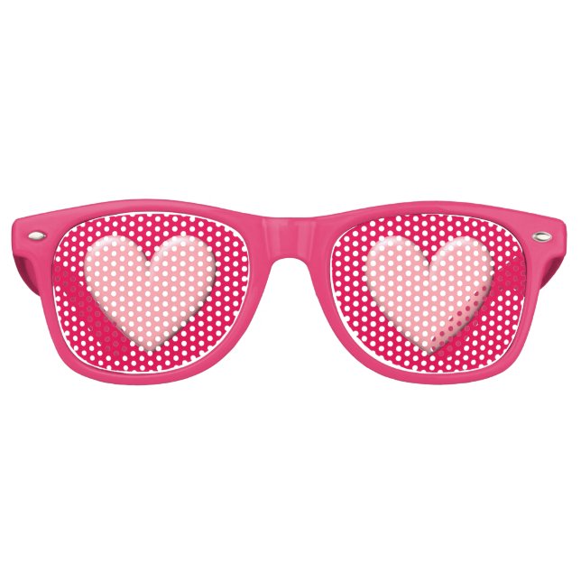 Puffy Heart Retro Sunglasses (Front)