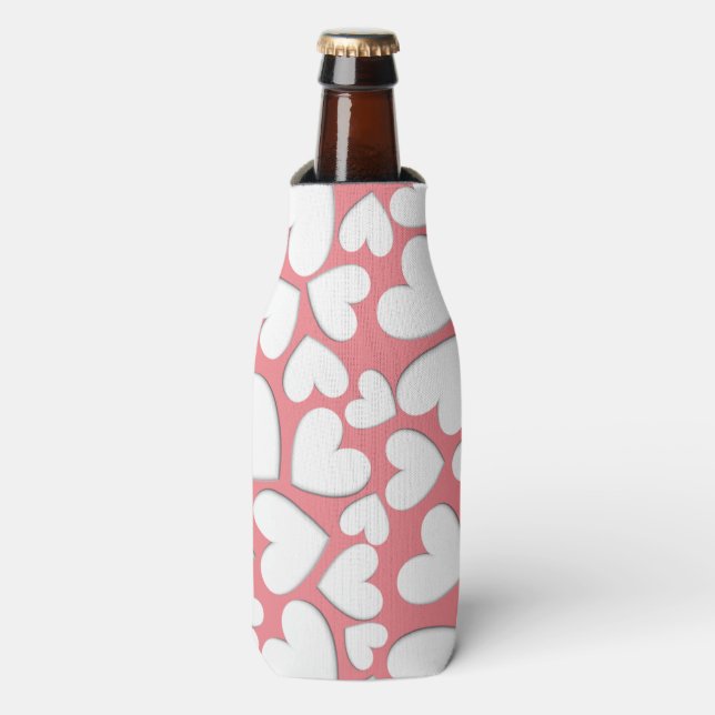 Puffy Hearts Bottle Cooler (Bottle Front)