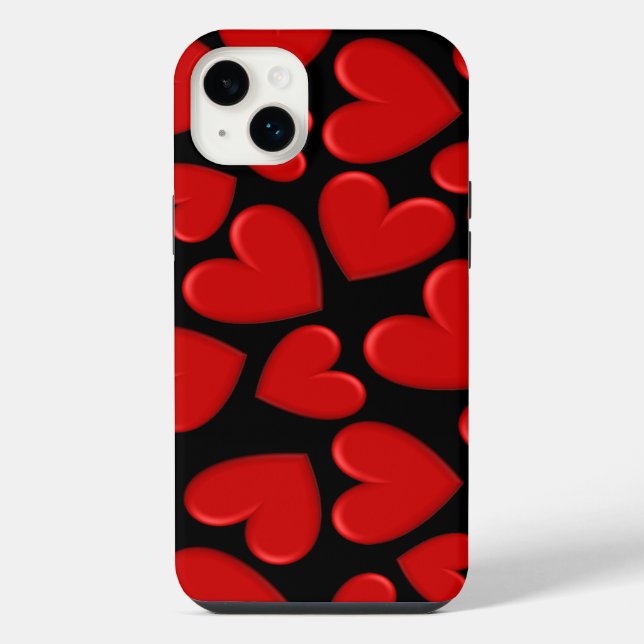 Puffy Hearts iPhone Case (Back)