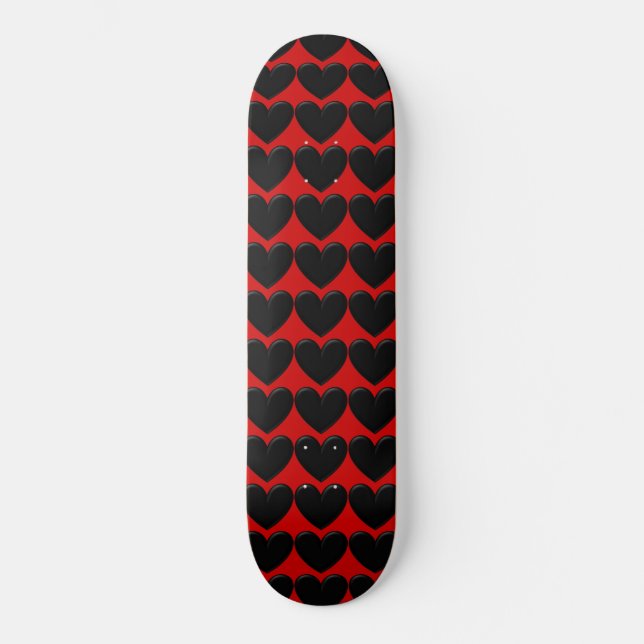 Puffy Hearts Skateboard (Front)