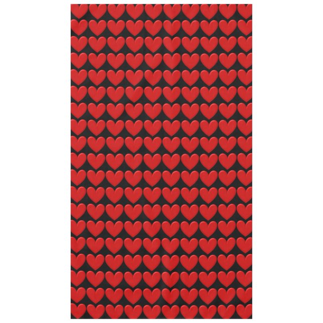 Puffy Hearts Tablecloth (Front)