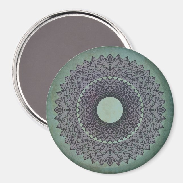 Puffy Points Mandala Magnet (Front/Back)