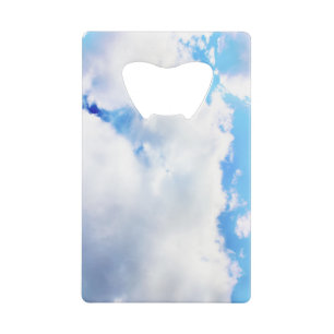 Puffy White Clouds and Blue Sky