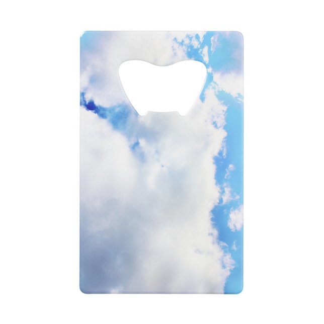 Puffy White Clouds and Blue Sky (Front)