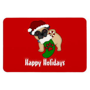 Pug #2 Christmas Premium Magnet