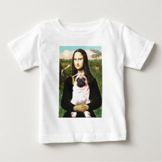 Pug 3 (fawn) - Mona Lisa Baby T-Shirt