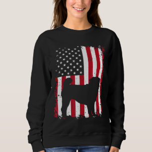 Pug 4th of July Patriotic American USA Flag Gift C Sweatshirt
