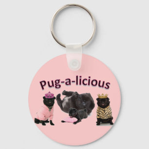 Pug-A-Licious Key Ring