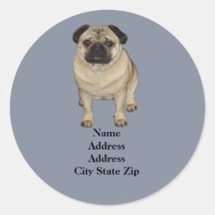 Pug Address Label