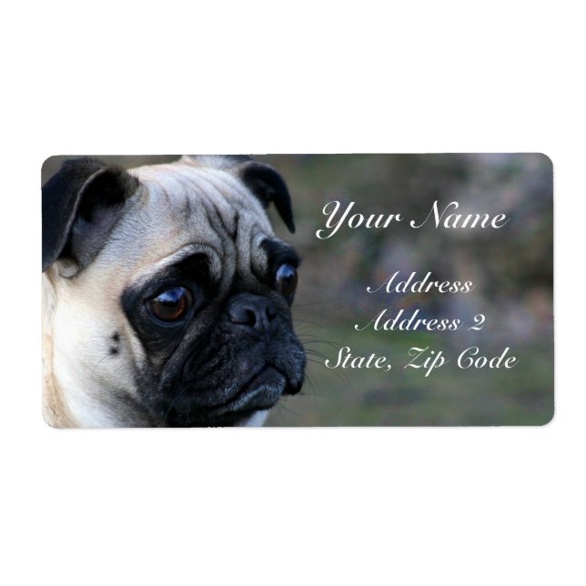 Pug Address Labels (Front)