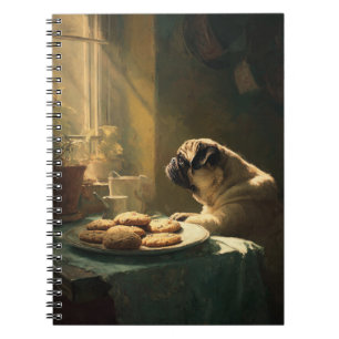 Pug and Cookies Notebook