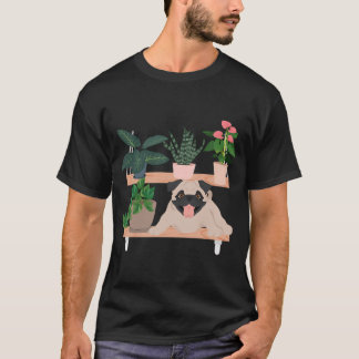 Pug And Plants T-Shirt