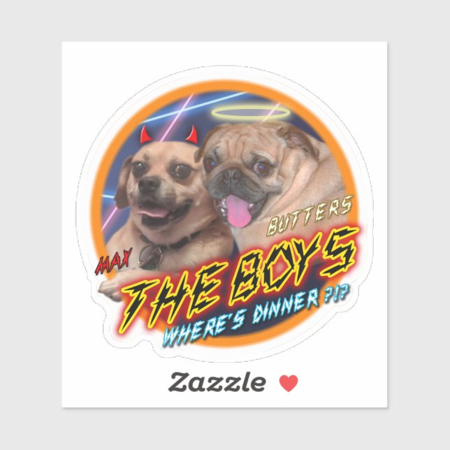 Pug and Puggle Sticker (Sheet)