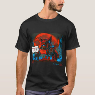 Pug and Werewolf Graffiti Art 11 T-Shirt