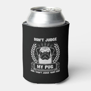 Pug Animal Can Cooler