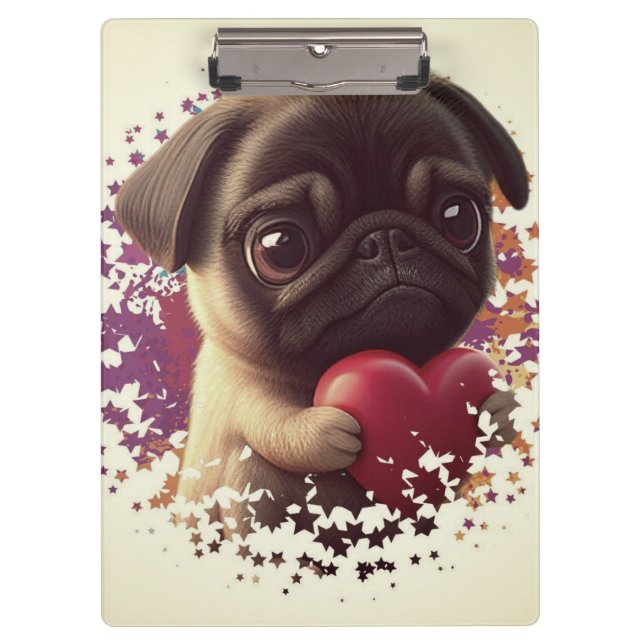Pug, Animal,nature  Clipboard (Front)